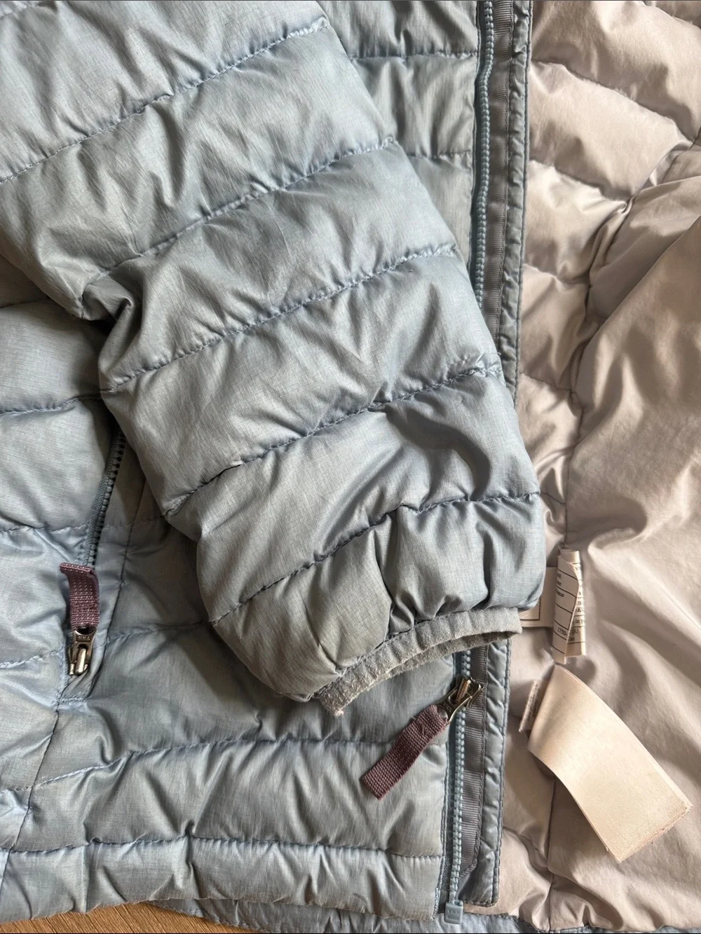 Patagonia Light Blue Quilted Kids Puffer Jacket